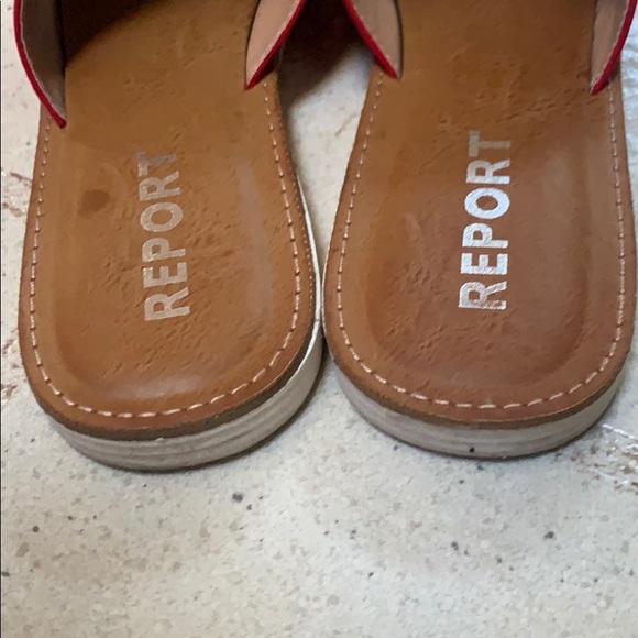 WORN ONCE report red sandals - Picture 3 of 5